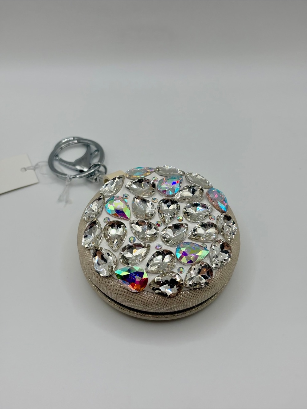 Glam Crystal Jeweled Compact/Keychain - Picture 4 of 7